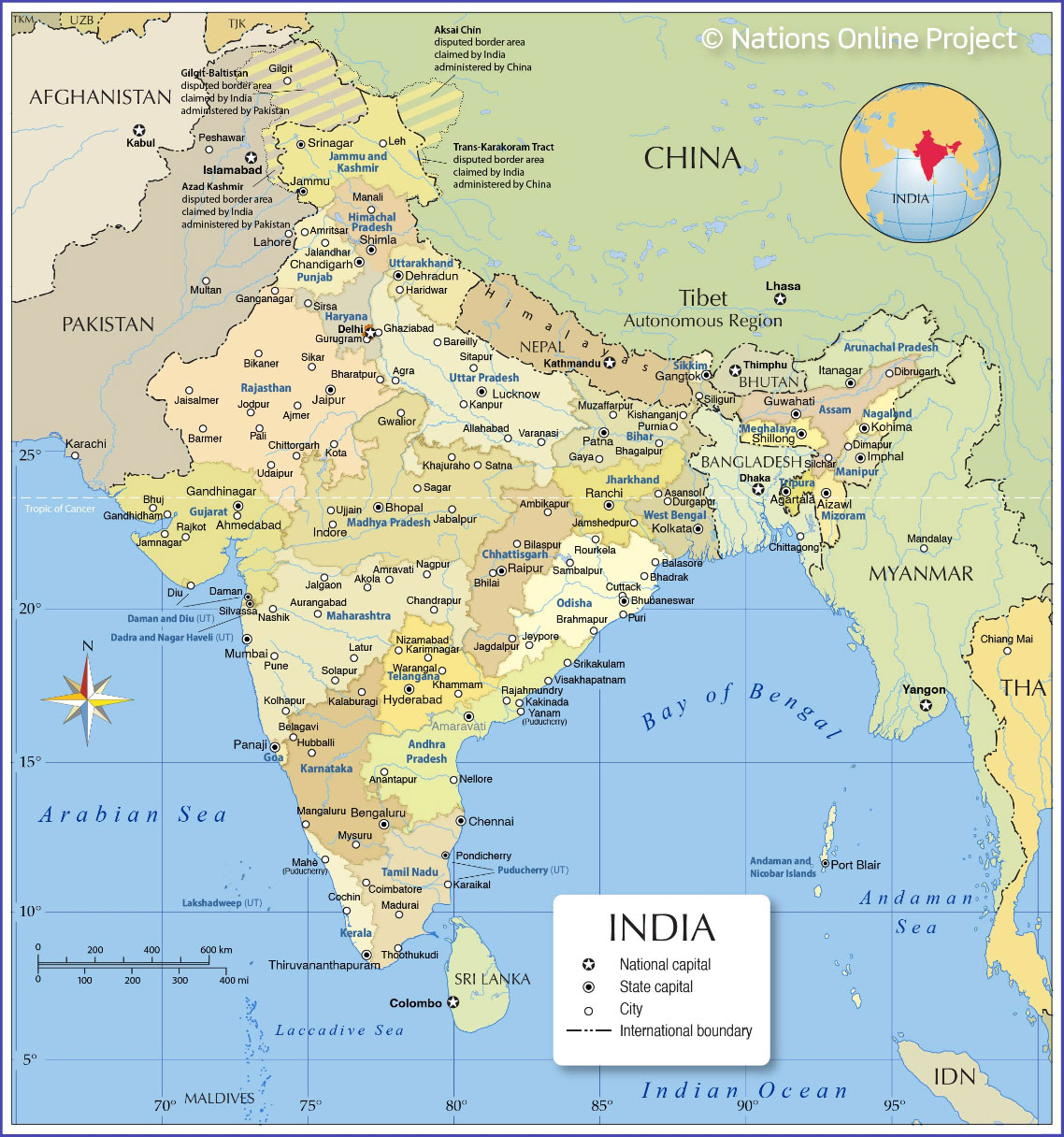 Administrative Map of India