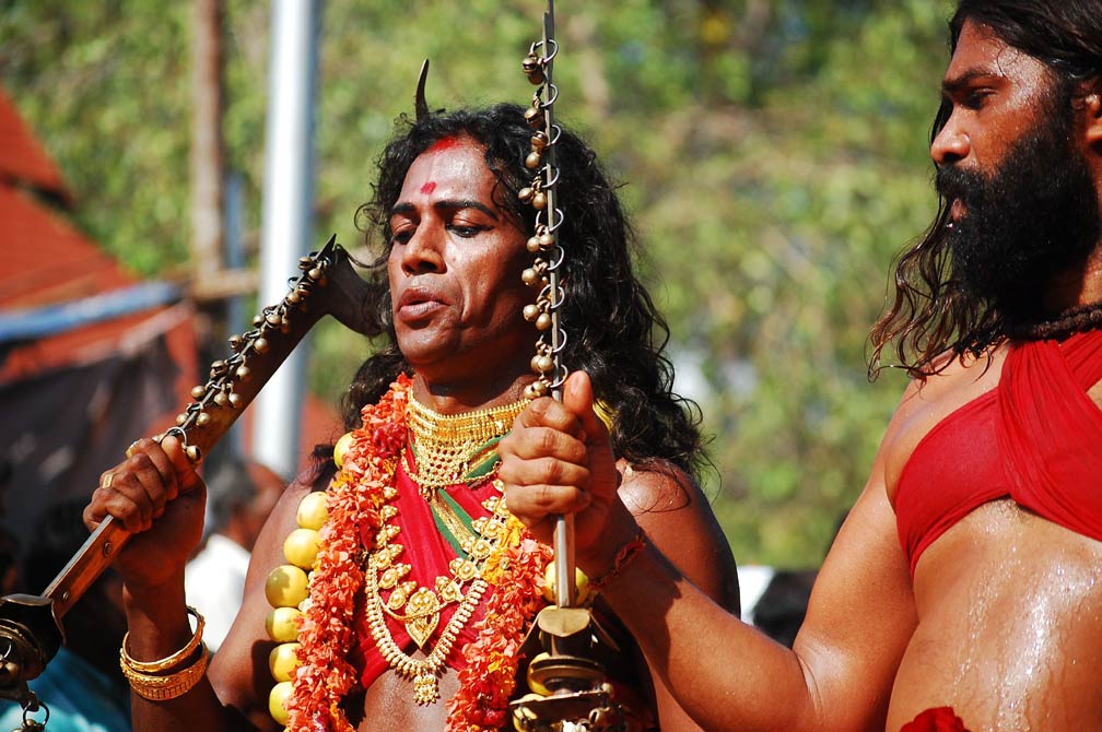 Velichappadu, Bharani festival at the Kodungallur temple in Kerala