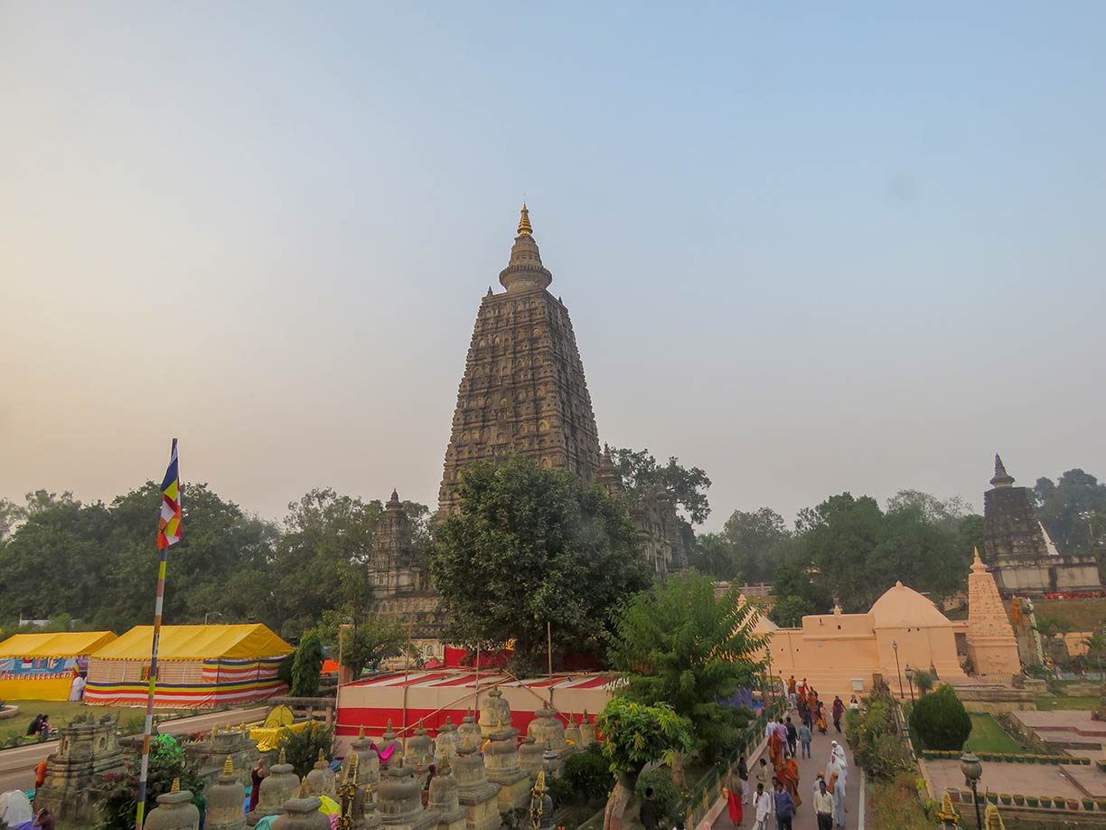 Mahabodhi Temple Complex at Bodh Gaya, Bihar