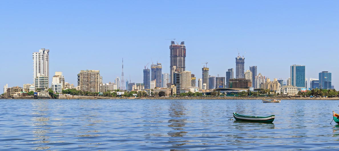 The skyline of the Lotus Colony in Shivaji Nagar in Mumbai, Maharashtra State, India