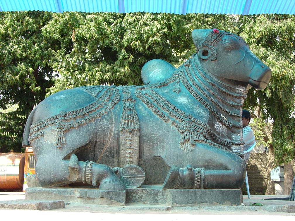 Nandi at Rudreshwara Swamy Temple (Thousand pillars temple) in Hanamakonda