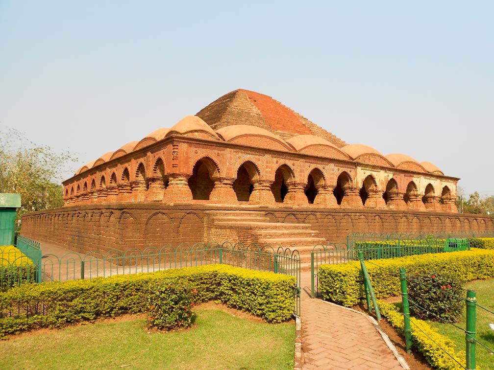 Pyramid of Rasmancha in Bishnupur, West Bengal, India