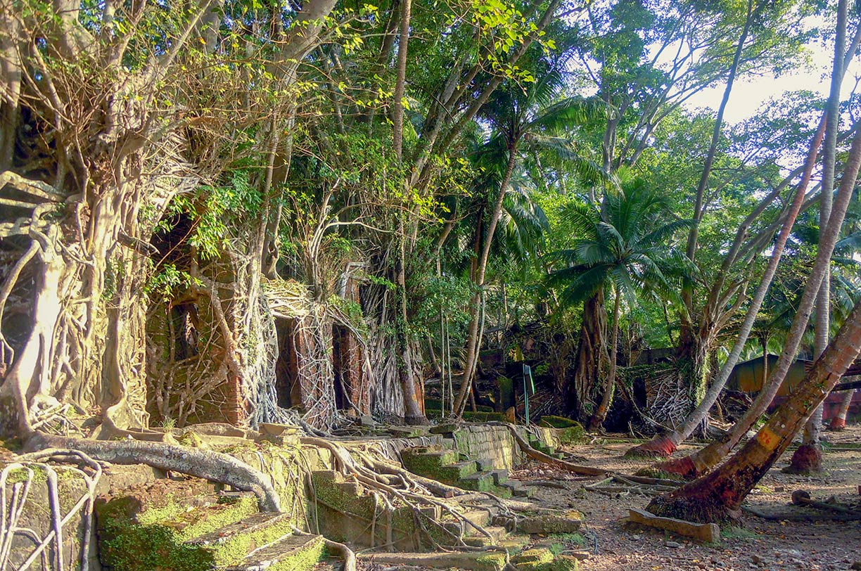 Ross Island ruins, Andaman and Nicobar Islands, India