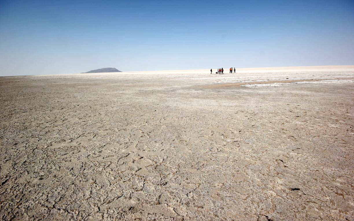 Great Rann of Kutch in the Thar Desert in Kutch District of Gujarat.