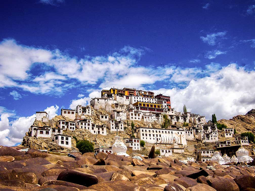 Thiksey Monastery in Ladakh, Jammu & Kashmir