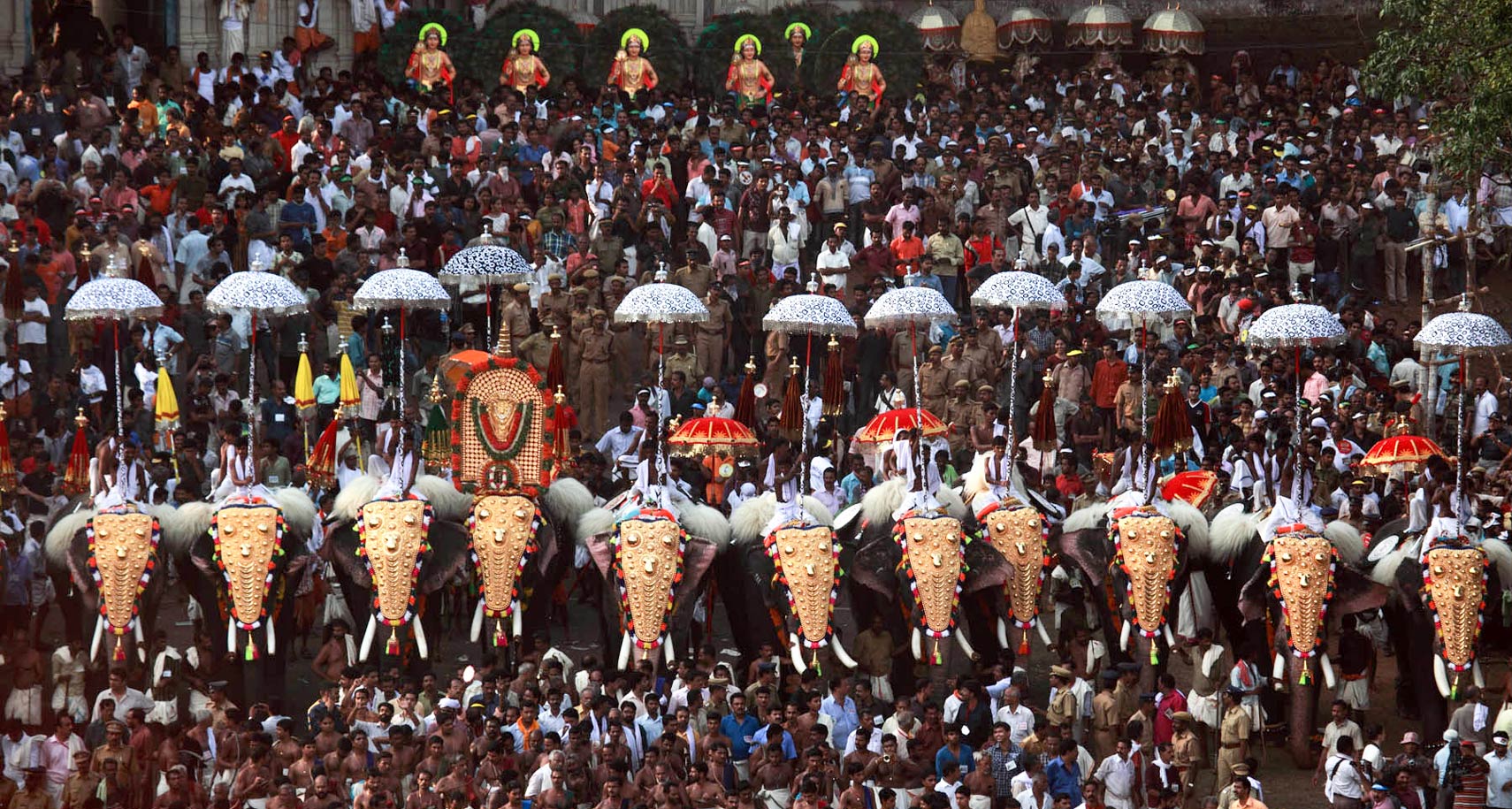 Pooram festival in Thrissur, Kerala