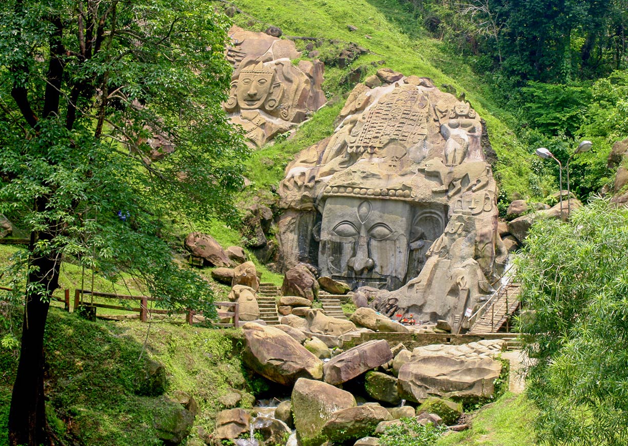 Unakoti, Tripura Unakoti, the ancient Shaivite place of worship in Tripura, India