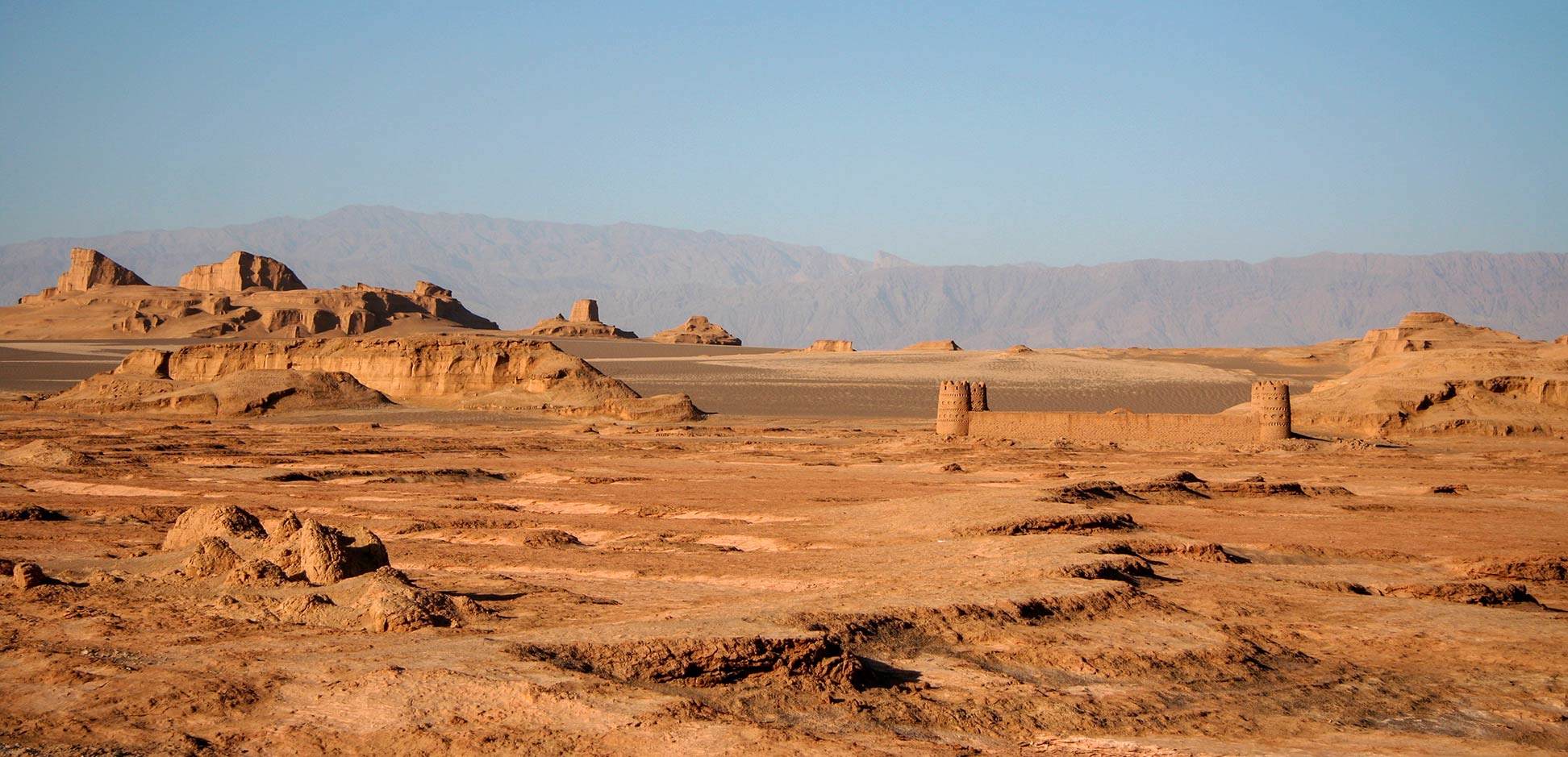 Caravanserai in the Dasht-e Lut in the Kerman Province of Iran
