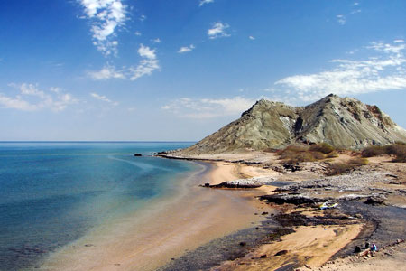 Khezr beach on Hormoz Island