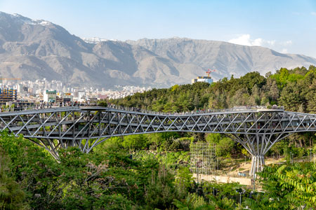 Tabiat nature bridge in Tehran.