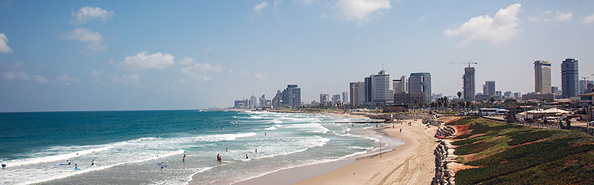 Tel Aviv Beach seen from Jaffa