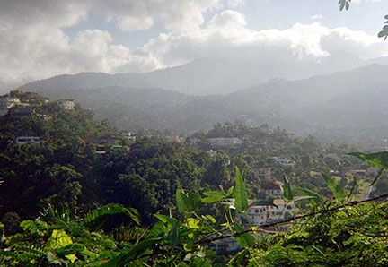 Blue Mountains north of Kingston, Kingston