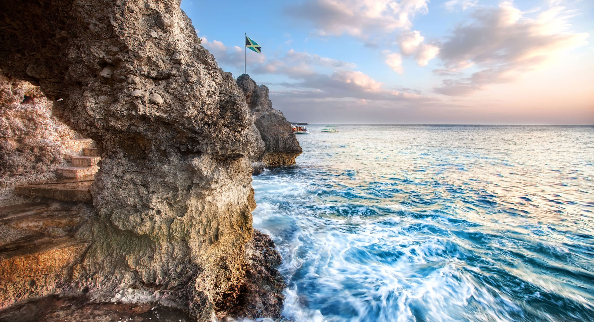 'Where the Ocean Meets the Sky', Jamaica, Negril, West Side Cliffs.
Image by Chris Ford