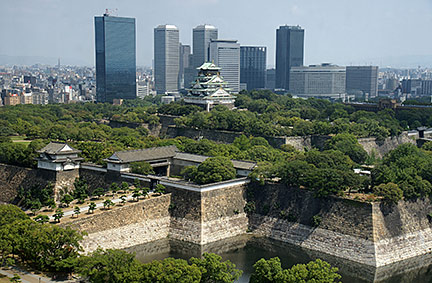 Osaka Castle in Chuo-ku, Osaka, Japan