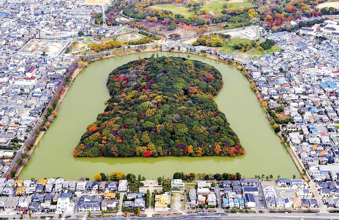 Richu-tenno-ryo Kofun in Sakai city, Osaka Prefecture, Japan