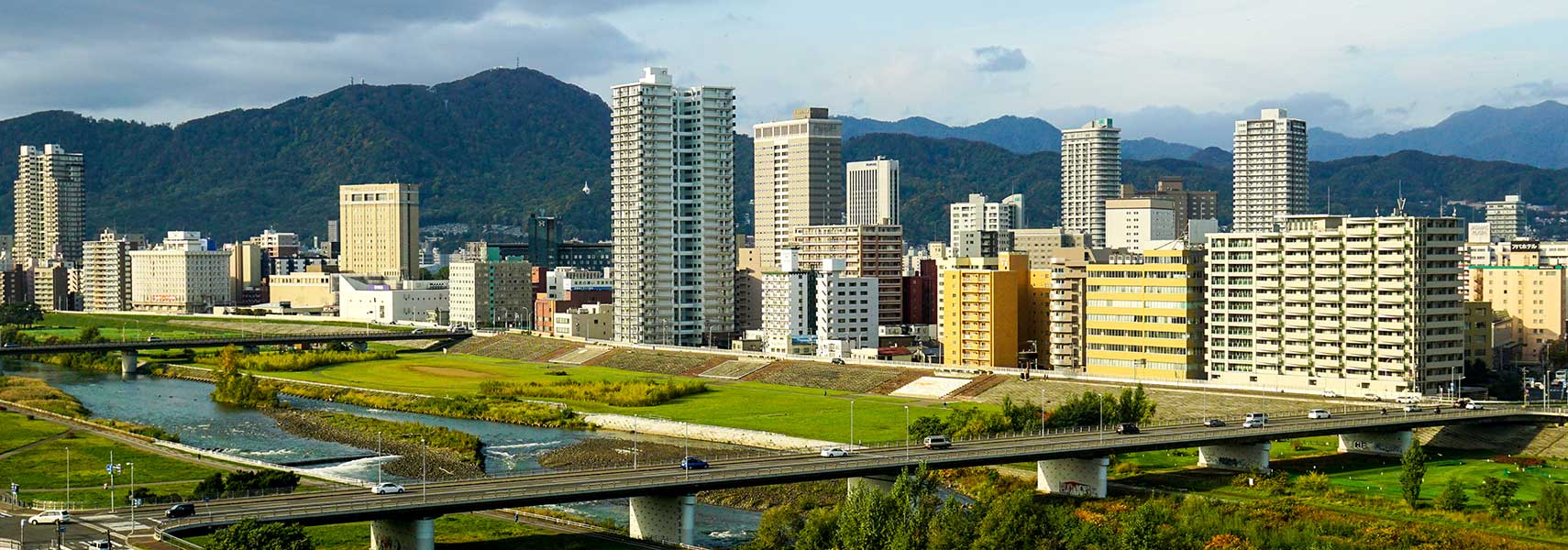 Skyline of Sapporo, Hokkaido, Japan