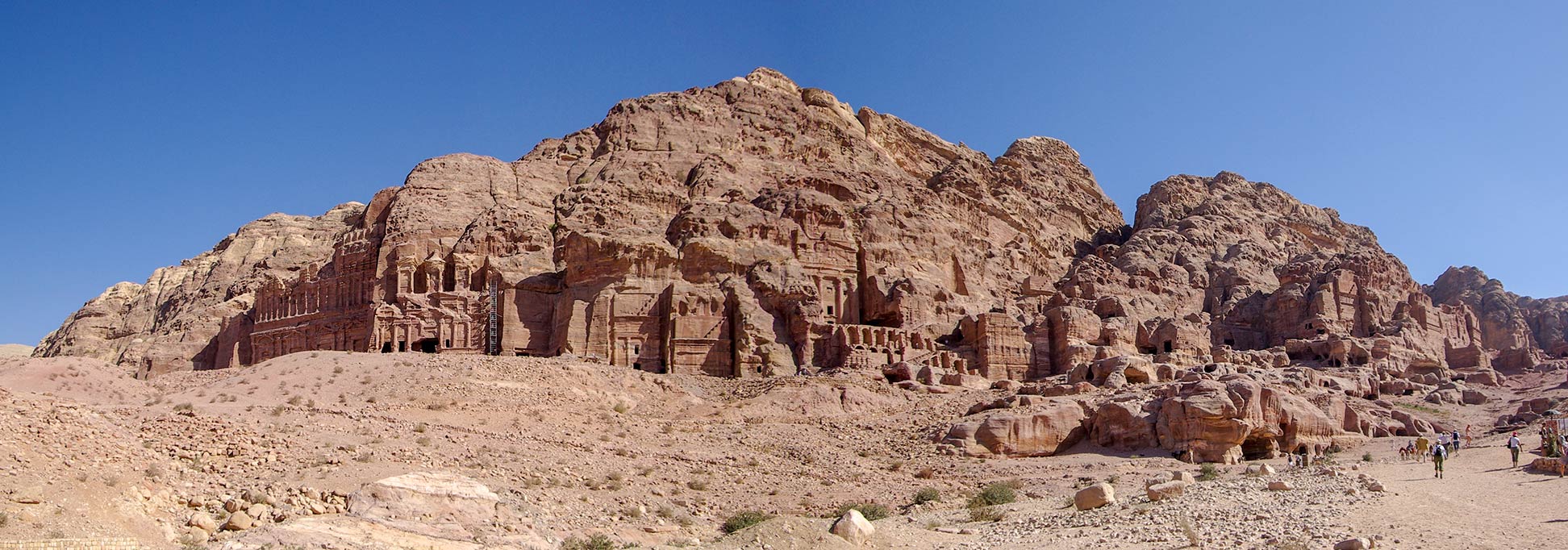 The Kings Wall in Petra, Jordan