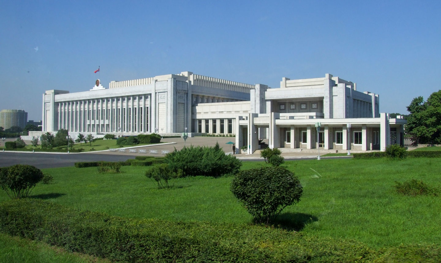 North Koreaian National Congress building in in Pyongyang