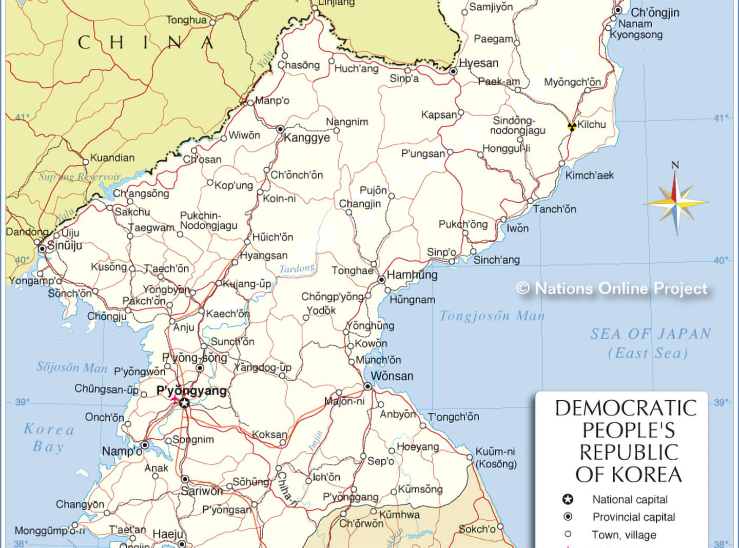 North Korea Map