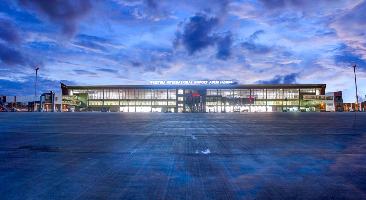 Evening at Pristina International Airport