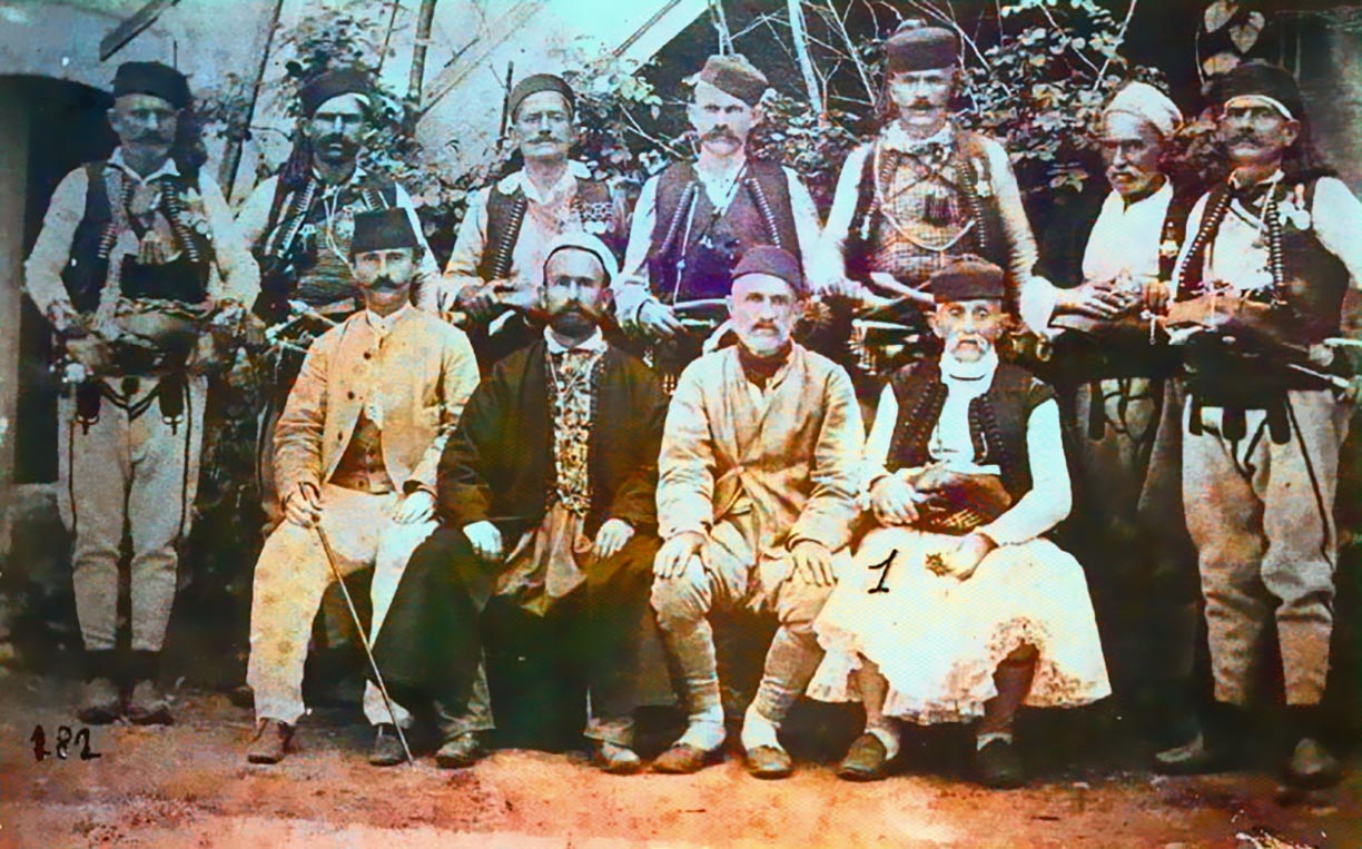 A delegation of the League of Prizren, Kosovo