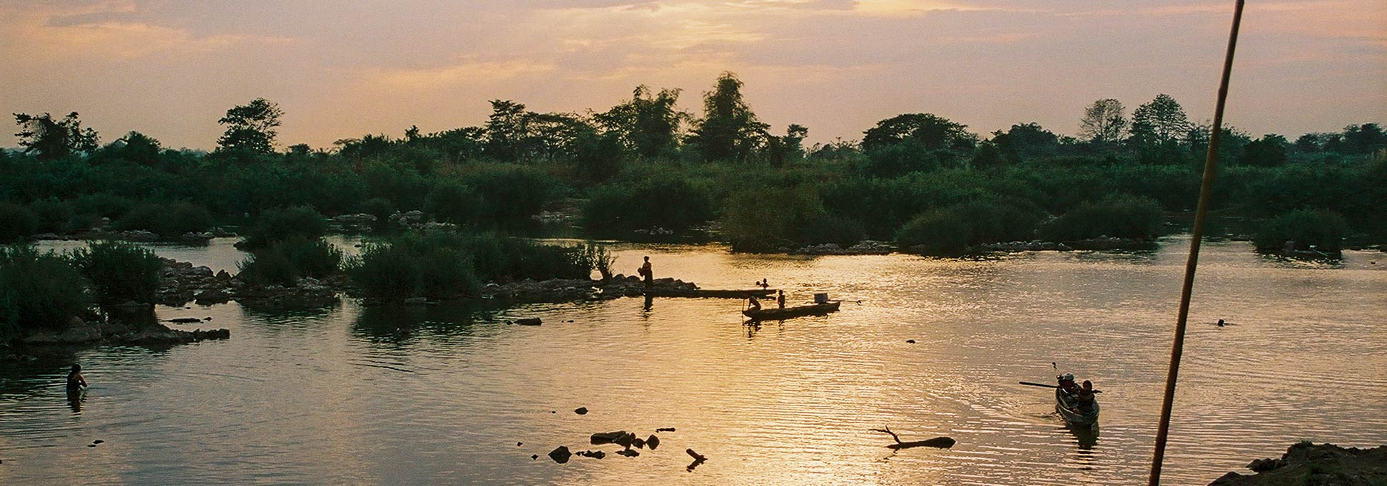 Mekong River at Don Det island in southern Laos