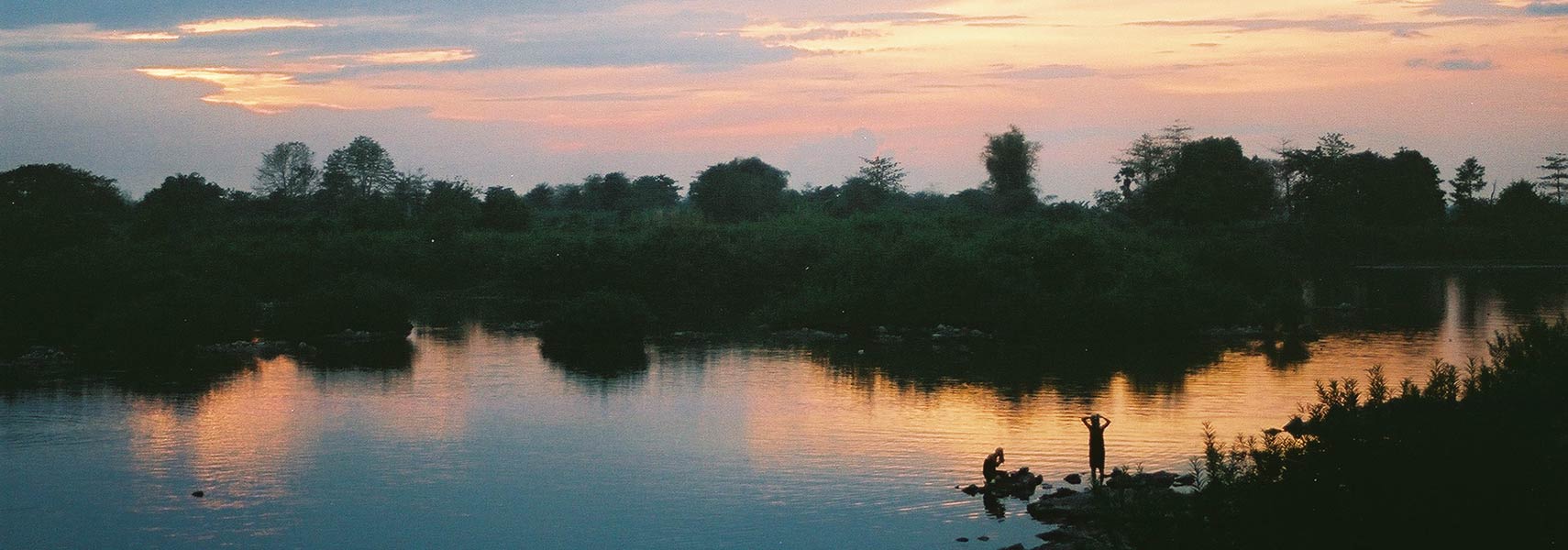 Mekong river, Don Det island in Southern Laos