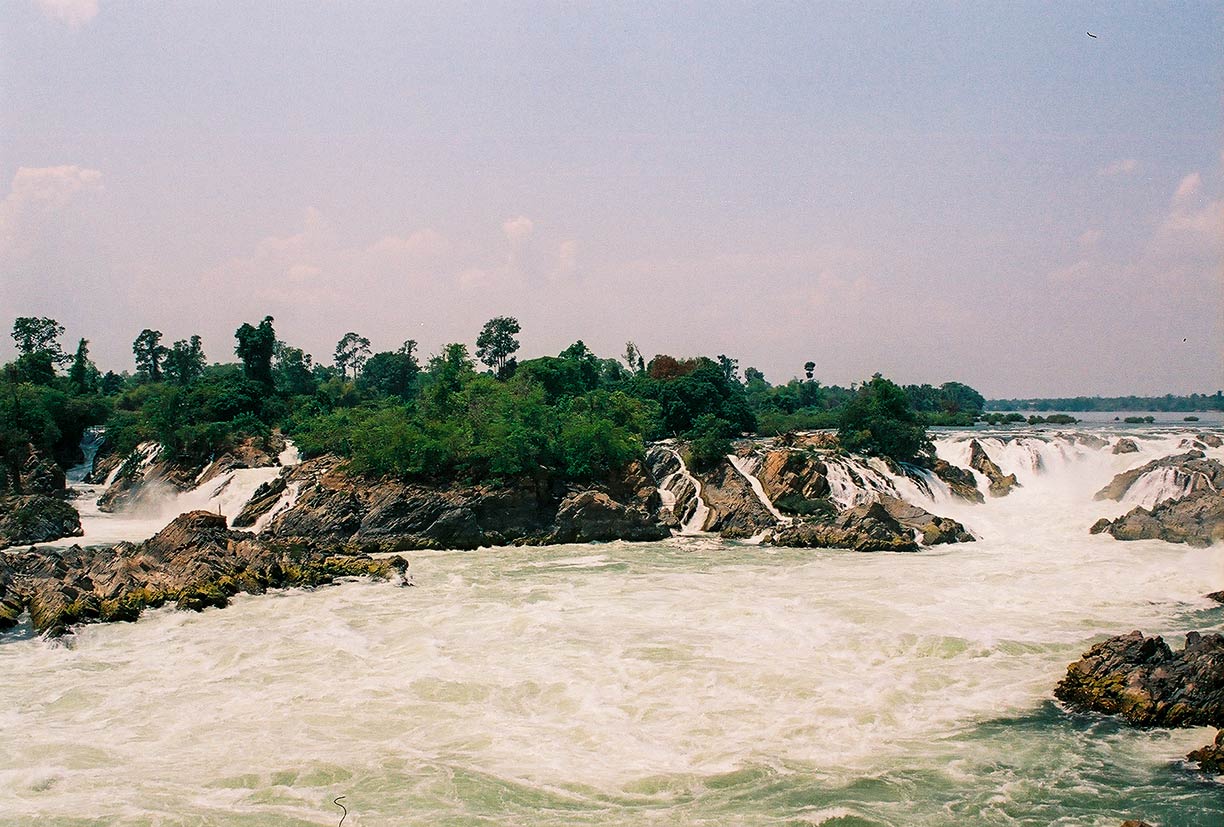 The Mekong at Khone Phapheng Falls in southern Laos