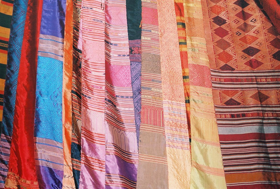 Lao Silk scarfs 