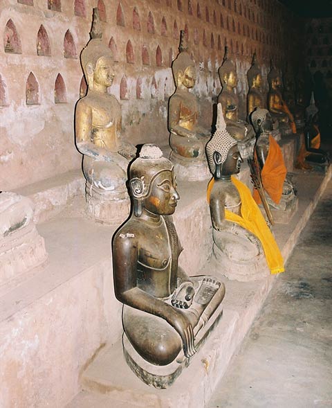 Buddha images Wat Si Saket, Vientiane