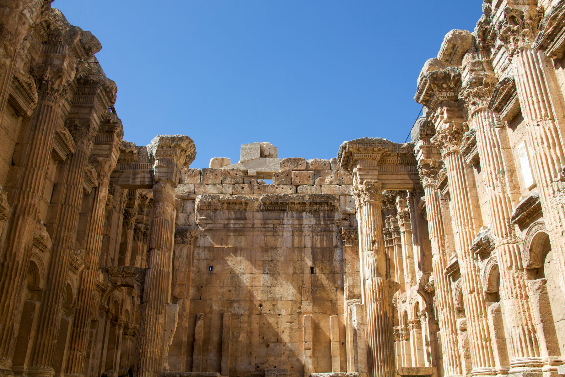 Roman ruins in Baalbek, Lebanon