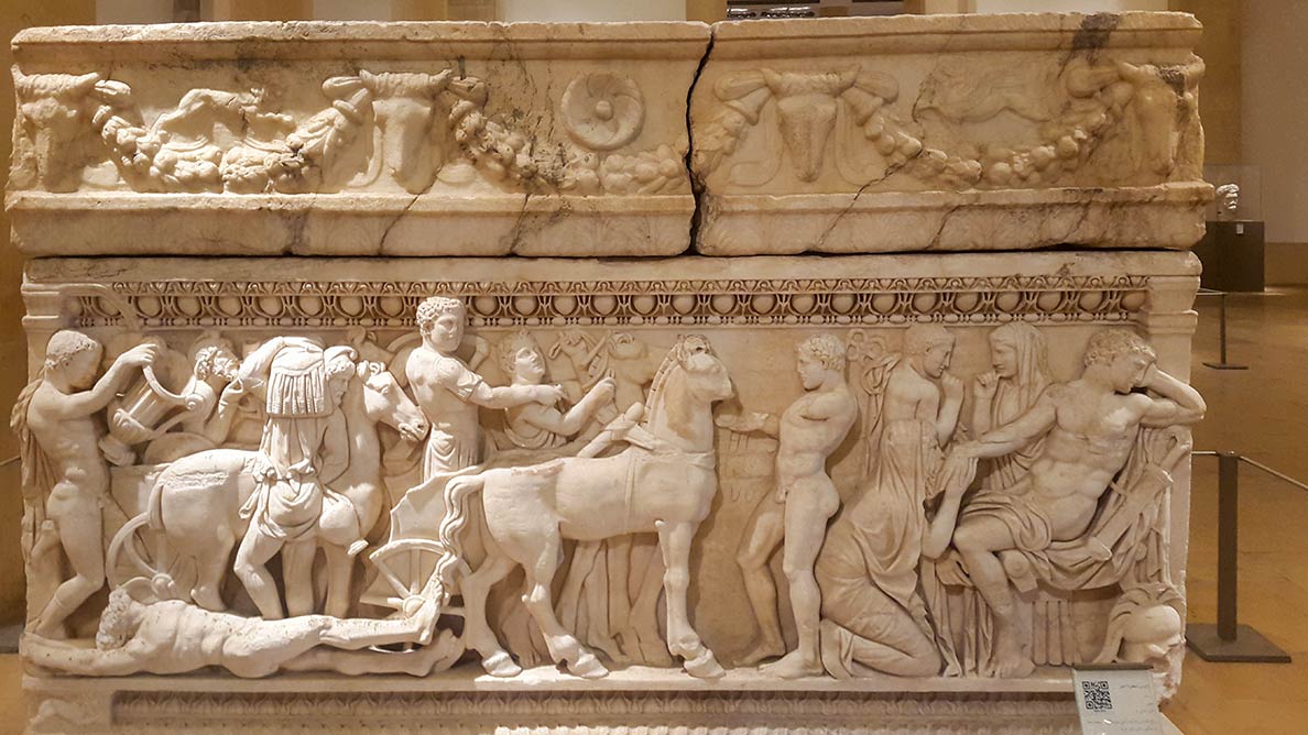 Sarcophagus with the legend of Achilleus. Beirut National Museum
