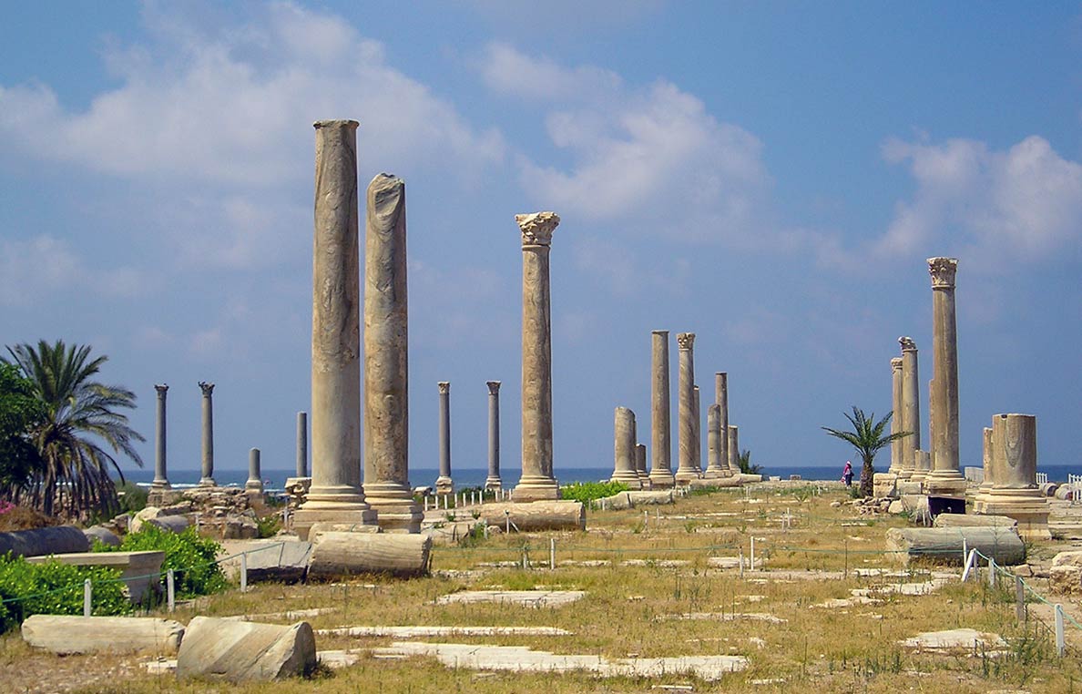 Al Mina Archaeological Site in Tyre, Lebanon