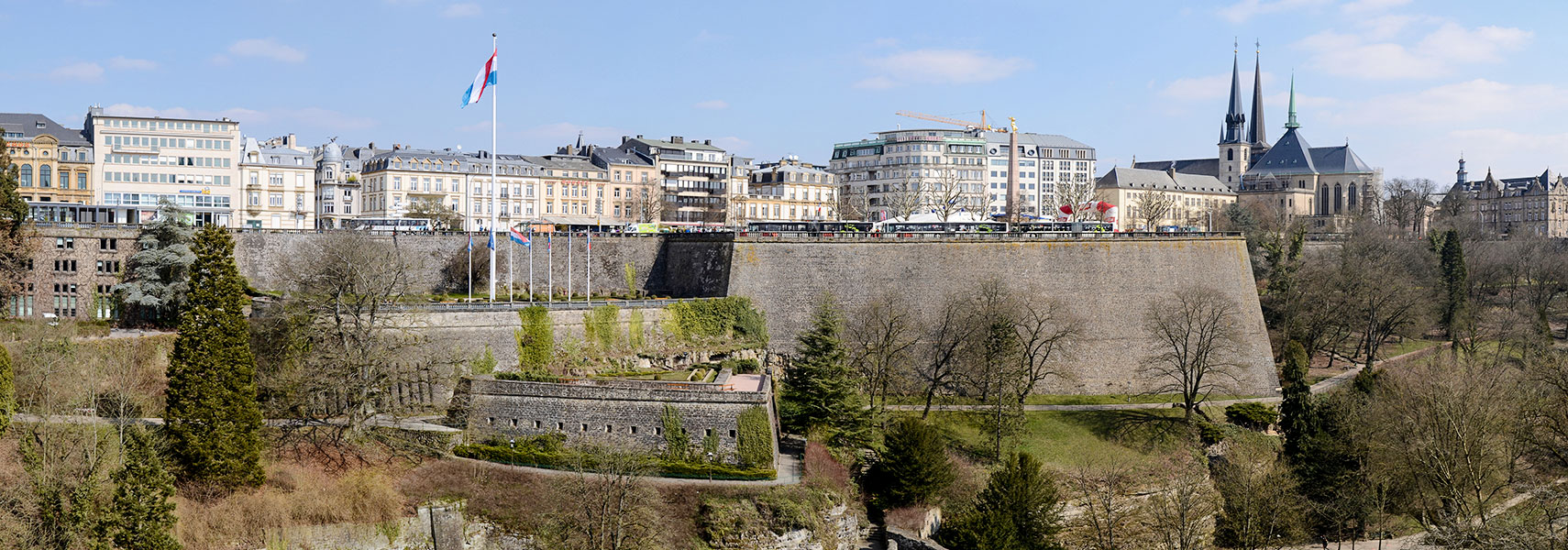 Luxembourg (city) view from Metz square