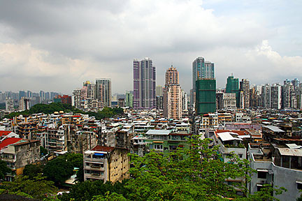 Macau viewed from Macau Museum