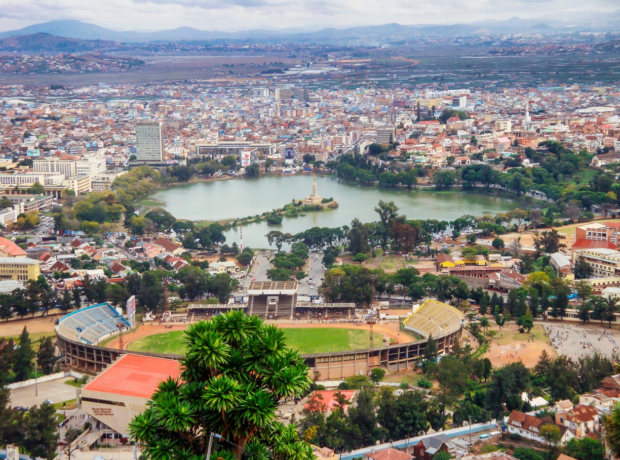 Panoramic view of Antananarivo from the Queen's Palace