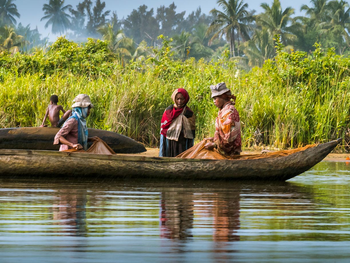 Fishing on the Canal de Pangalanes, a series of rivers, waterways and human-made lakes along the eastern coast.