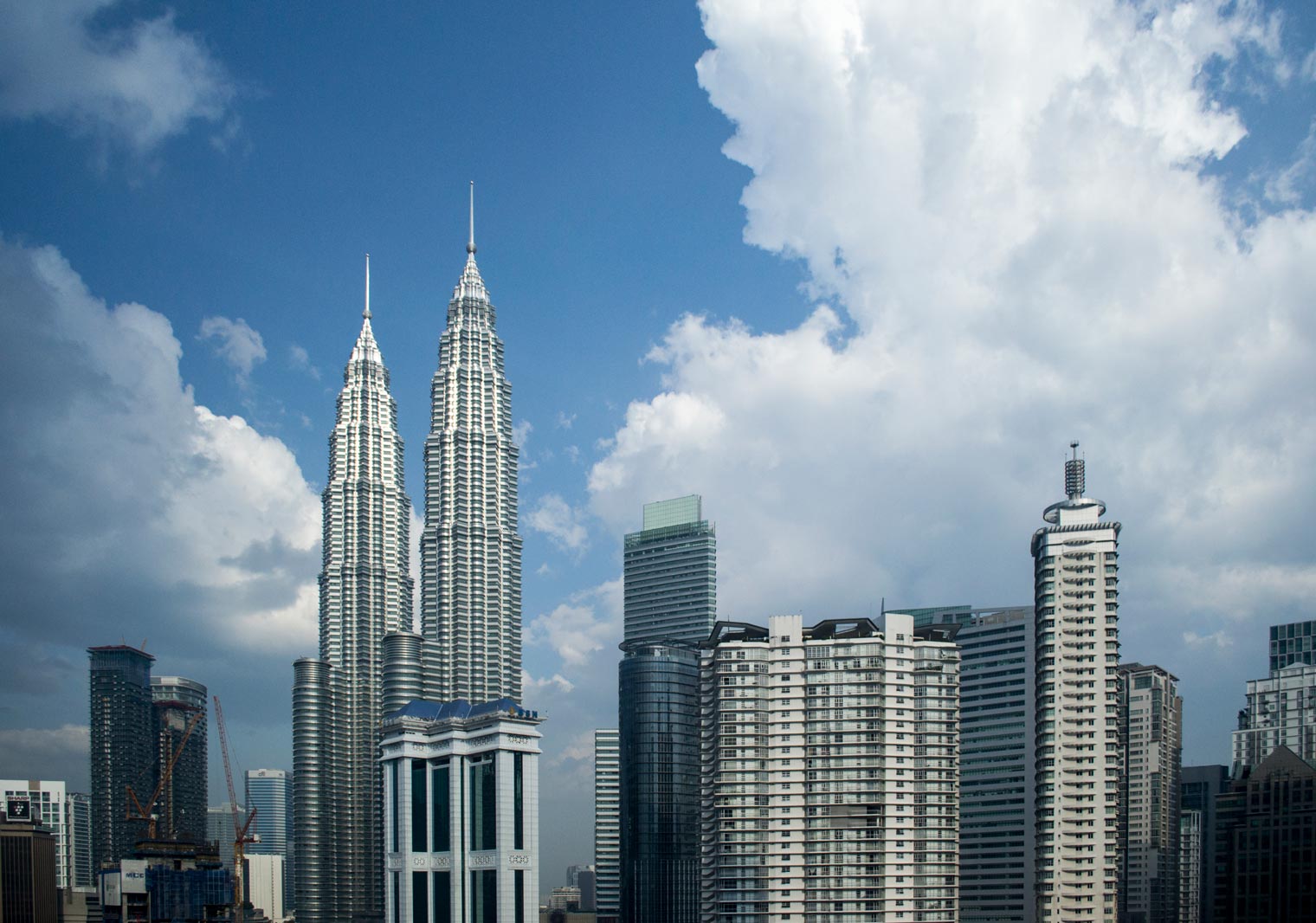 Central Business District of Kuala Lumpur with the Petronas Twin Towers, Malaysia