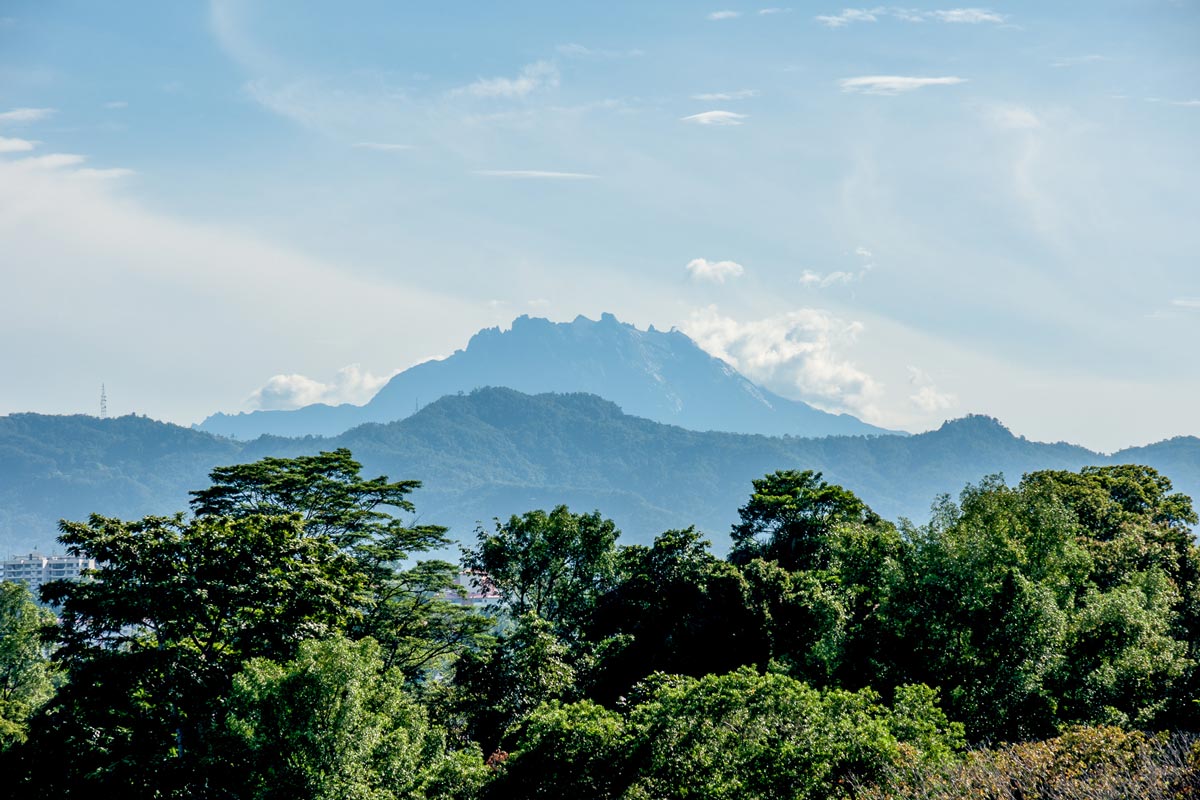 Mount Kinabalu, the highest peak in Borneo, Malaysia and in Southeast Asia