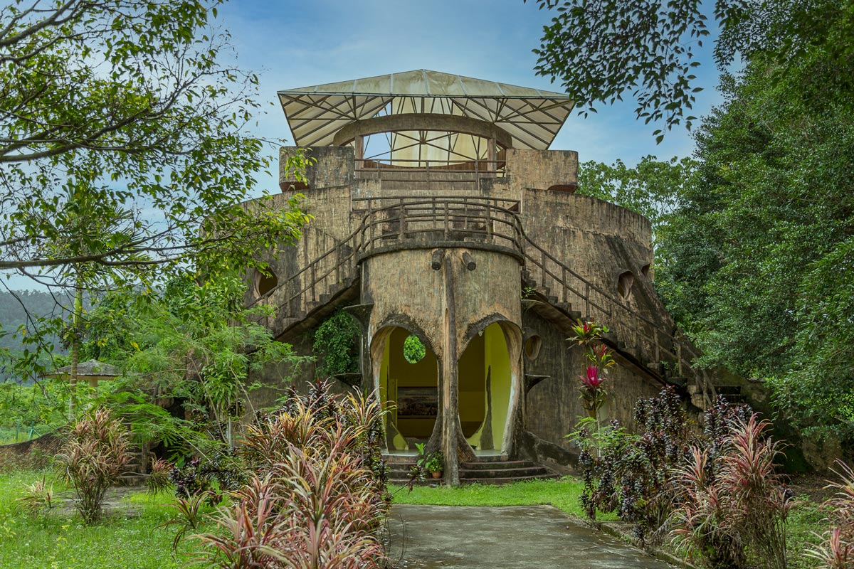 The Nunuk Ragang (the red Banyan tree) Heritage Building, Sabah, Borneo