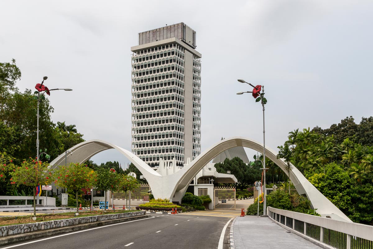 Parliament building in Kuala Lumpur, the capital city of Malaysia