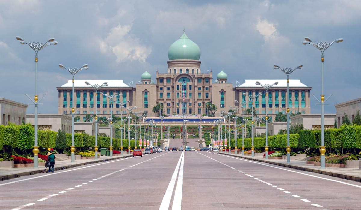 The Perdana Putra in Putrajaya the capital city of Malaysia