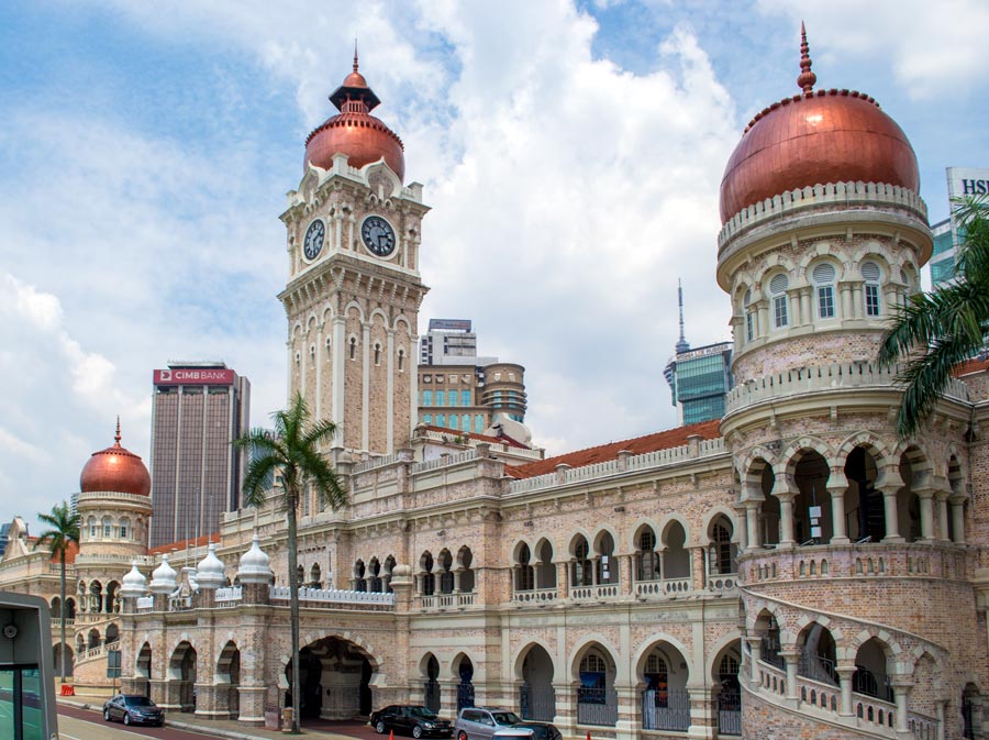 Sultan Abdul Samad Building in front of the Merdeka Square in Kuala Lumpur