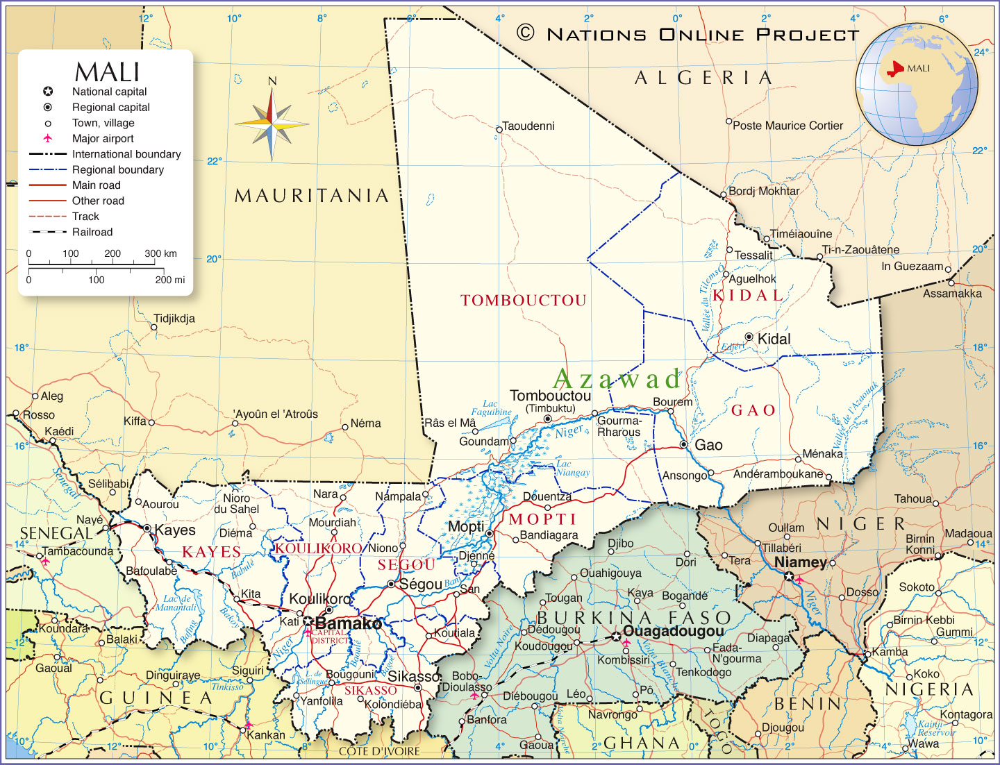 Mali Map