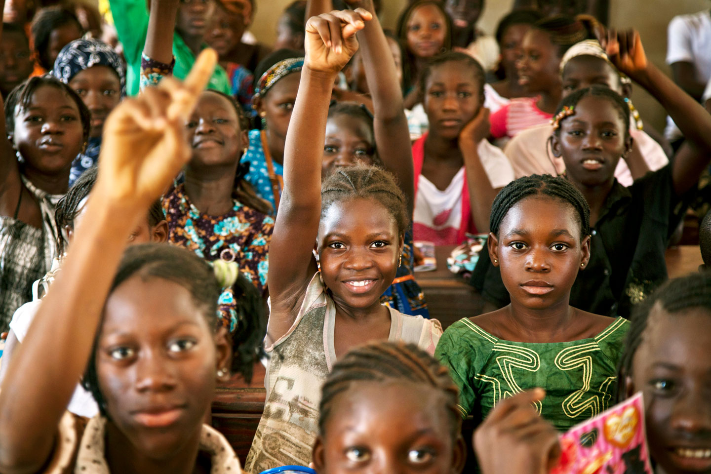 Students at a public school in the Taliko Neighborhood of Bamako.