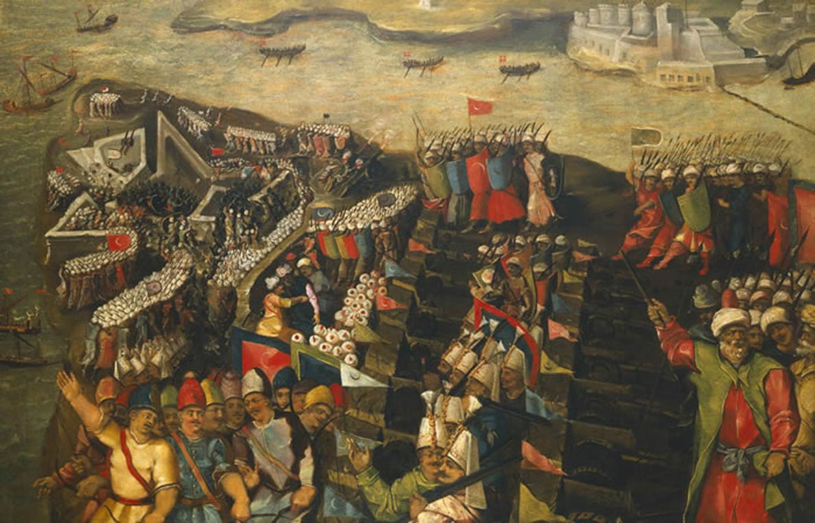 The Siege of Malta - Capture of Fort Saint Elmo by Matteo Perez d'Aleccio