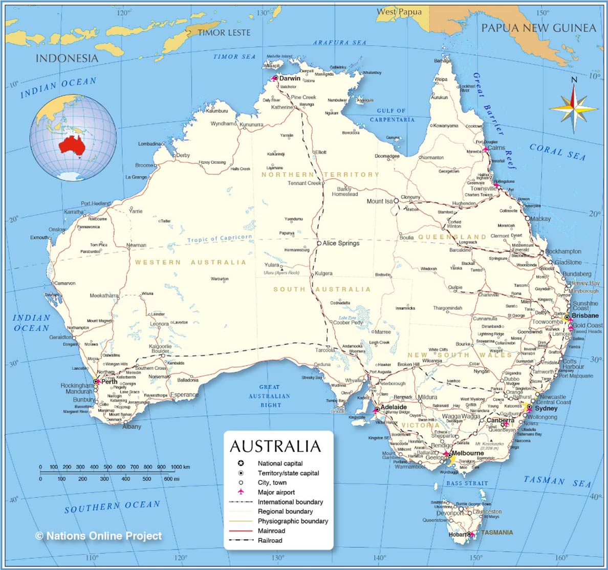 Termisk Populær radikal Australia - A Country Profile - Destination Australia - Nations Online  Project