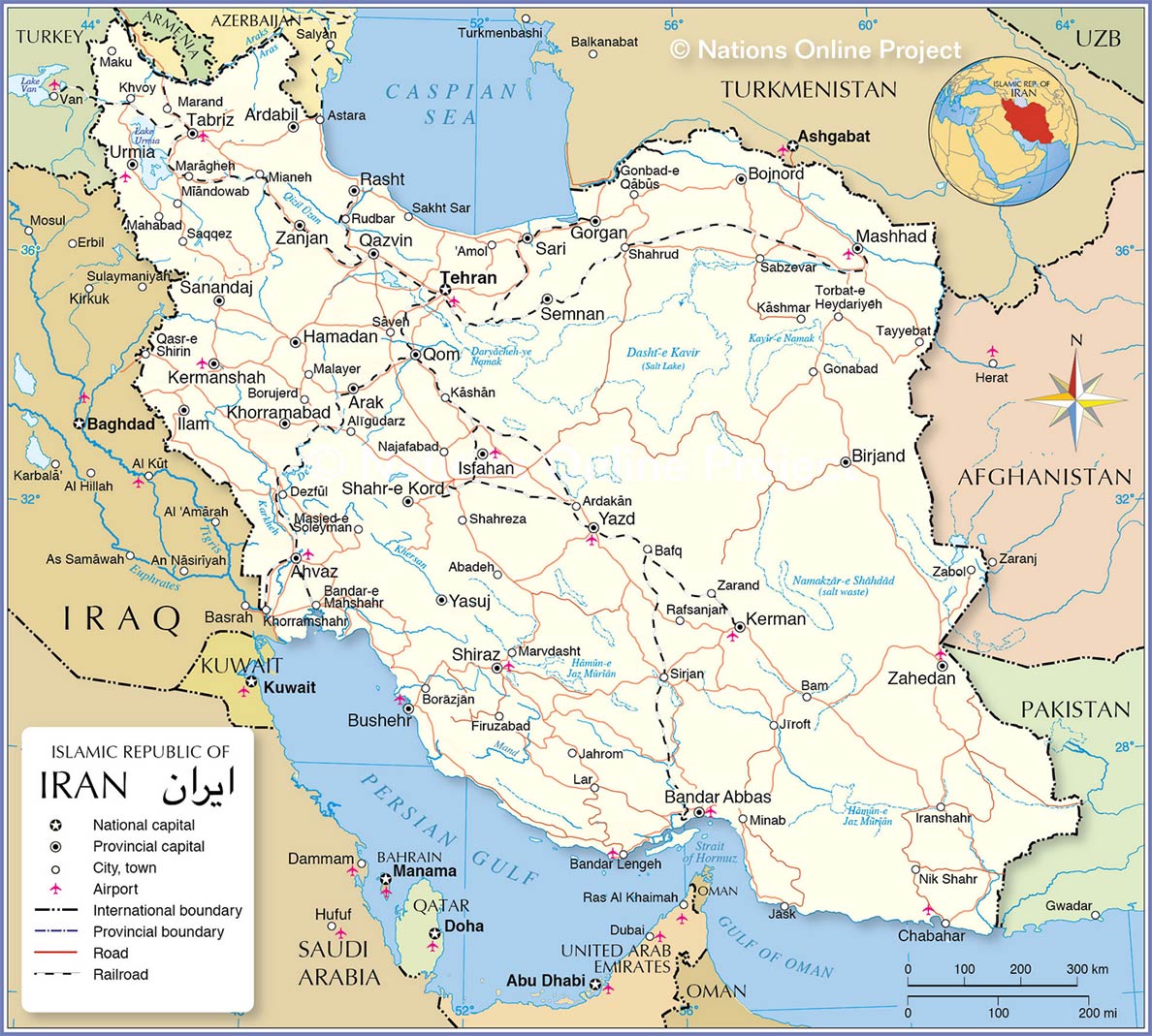 Iran Political Map