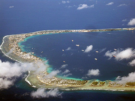 Aerial view of Majuro