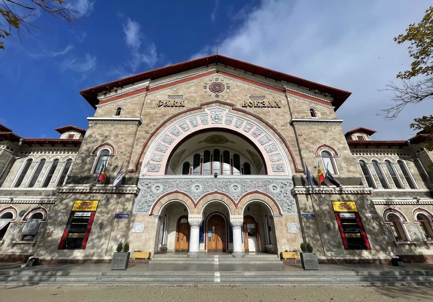 Main railway station in Chisinau